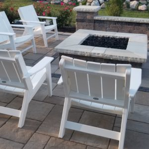 White Modern Style Adirondack Chairs
