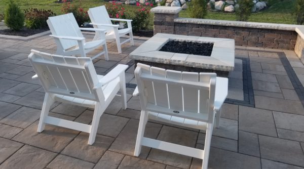 White Modern Style Adirondack Chairs