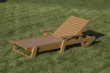 Brown Chaise Adirondack Lounger