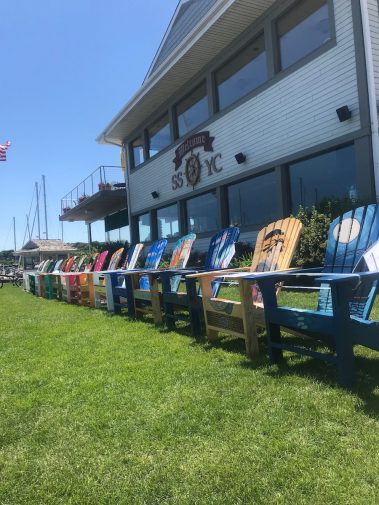Custom Painted Beach Adirondack Chairs