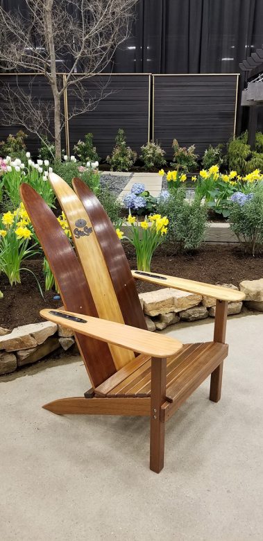 Custom Ski Adirondack Chair
