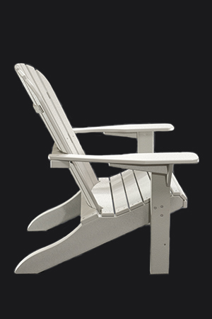 Adirondack Chair Slanted Seat, Classic Adirondack Roll Front Extended Side